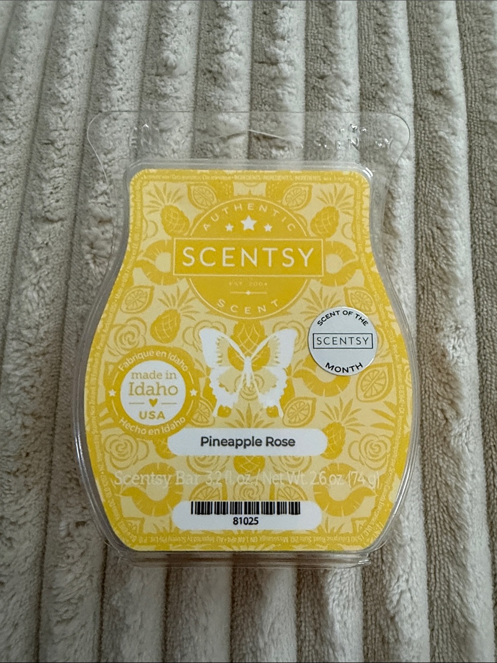 Scentsy Pineapple Rose Wax Bar